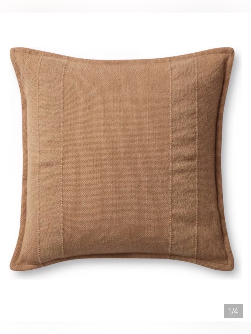 NEW Magnolia Home Loloi + Angela Rose 22x22 Woven Texture Pillow Cover - Tan